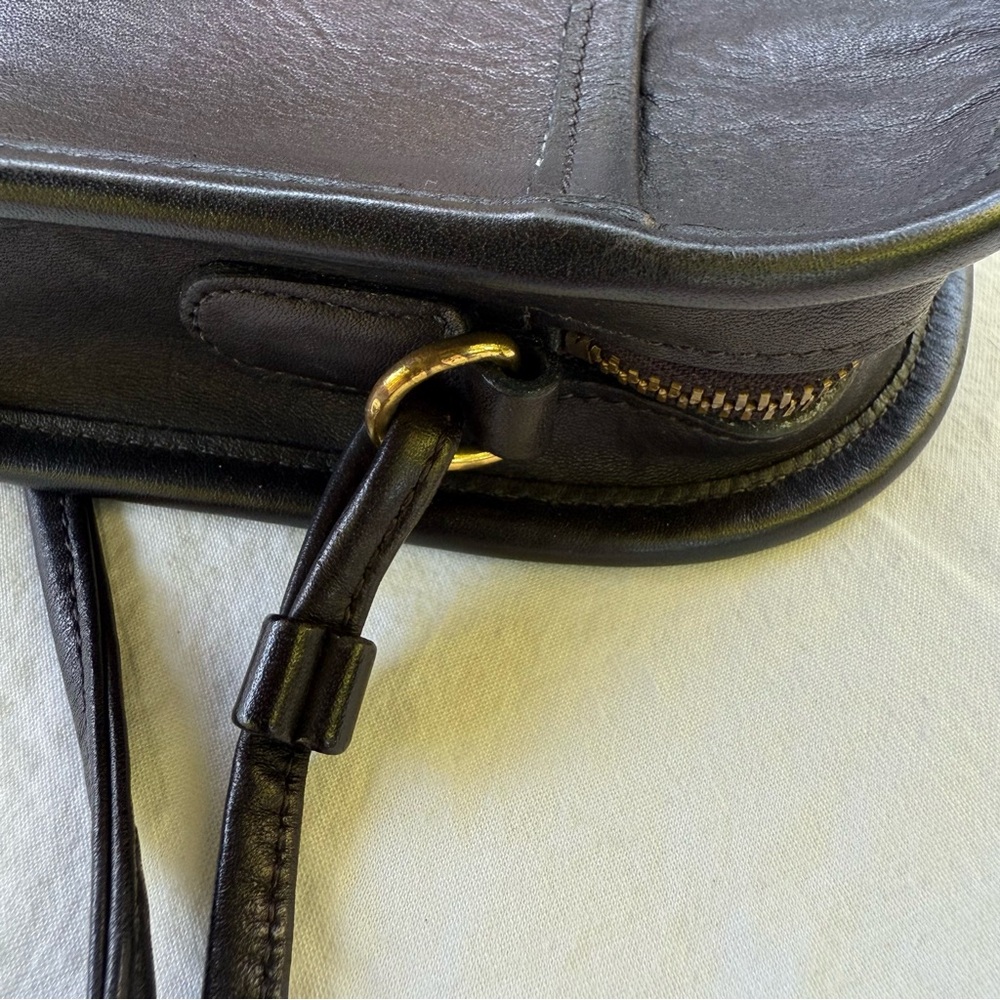 Vintage Coach (1997) Abbie Zip Crossbody Bag Black  M7M-9017 - Picture 6 of 9
